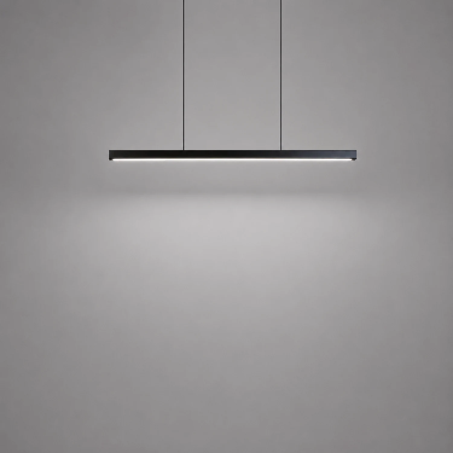 Edge Pendelleuchte Linear dimmbar, Metall&Holz, 60/80/100/120CM Lang - Lumpaz