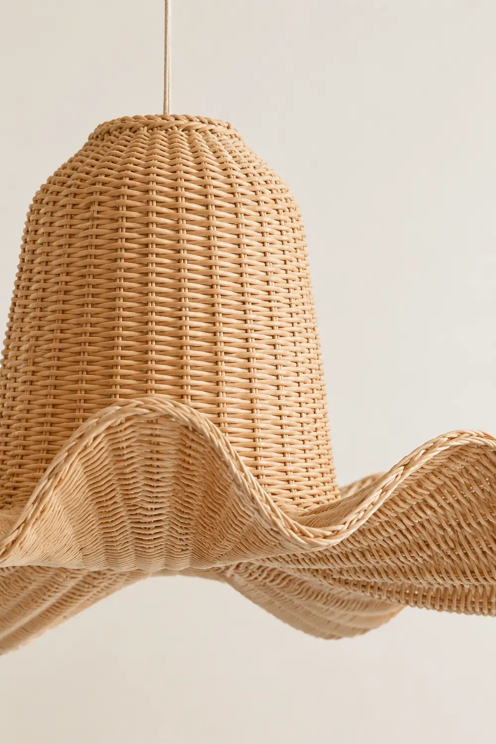 Vogue Rattan Dome Large Handwoven Pendant Light - Lumpaz