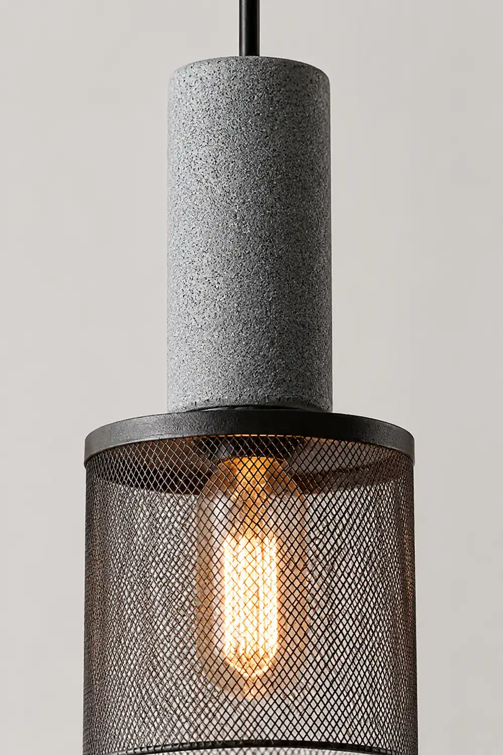 Modern Iron Grey Hanging Light Pendant Lampshade - Lumpaz
