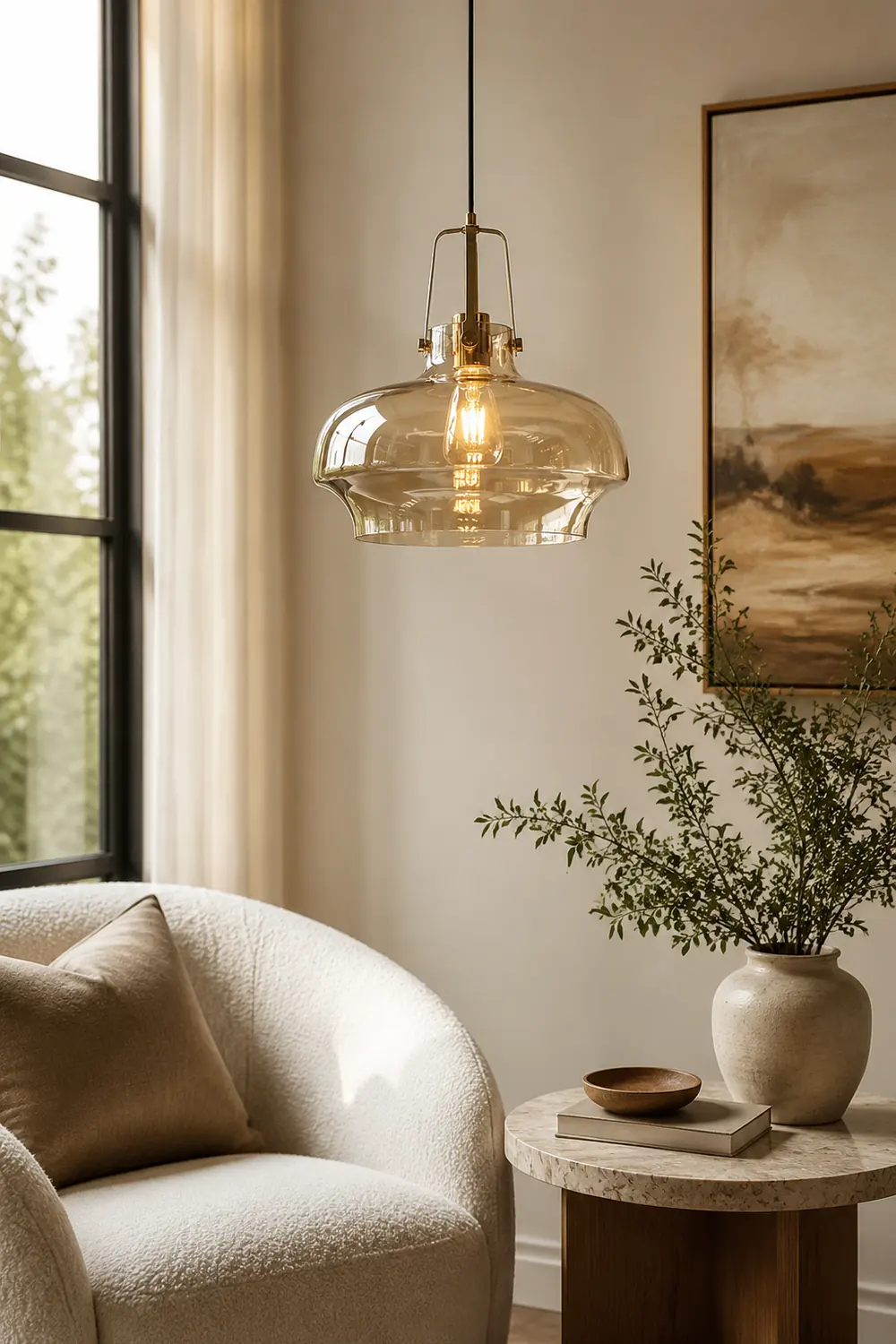 Modern Clear Fish Tank Shaped Glass Pendant Light - Lumpaz