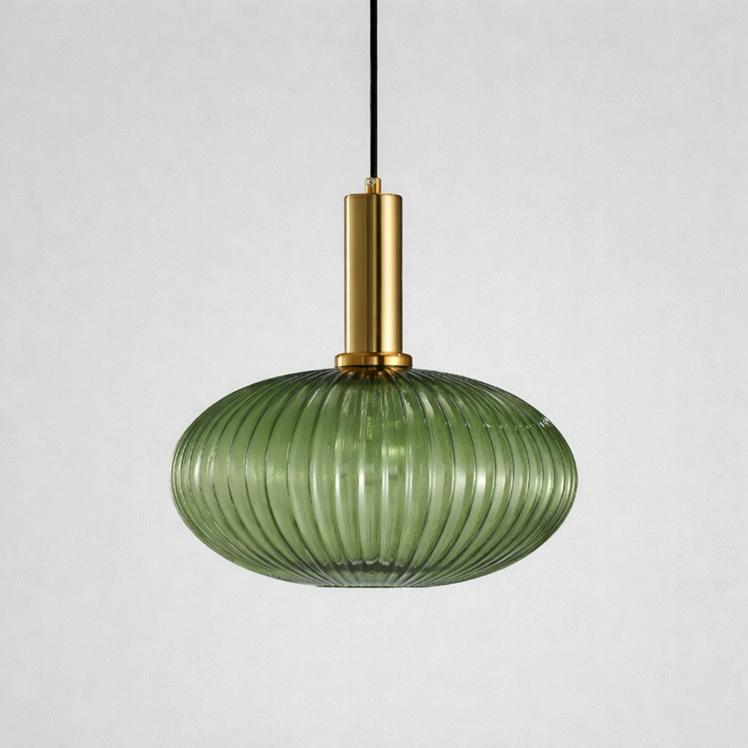 Vintage Stained Glass Lantern Shape Pendant Light - Lumpaz