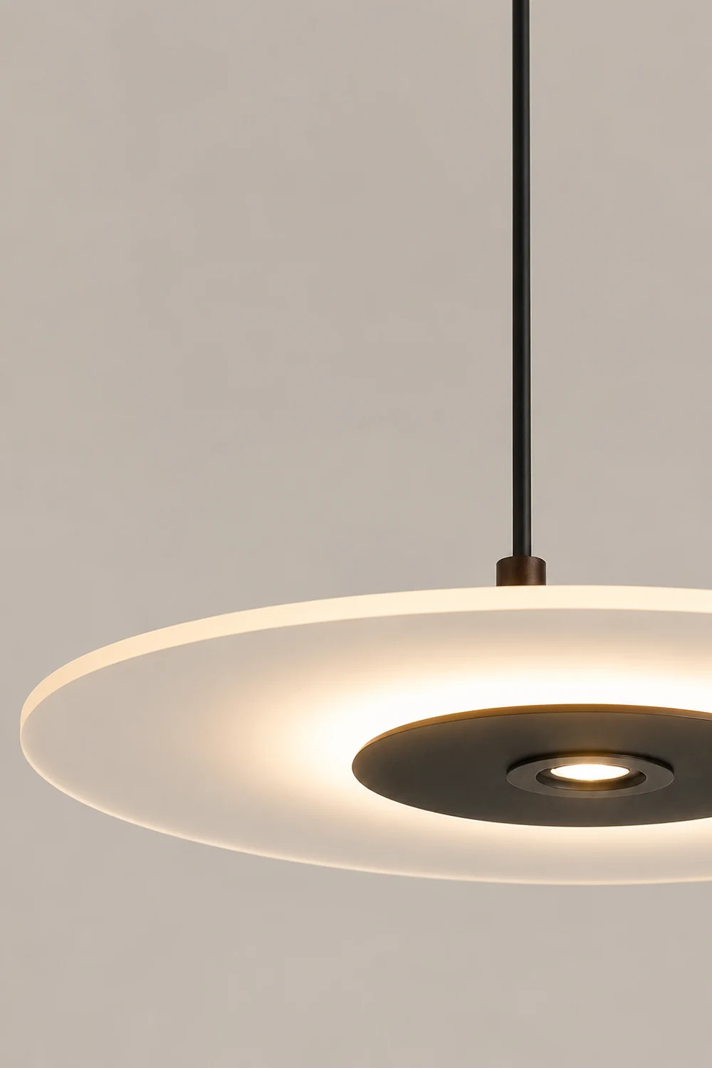 Nordic LED Flat Pendant Light For Dining Room - Lumpaz