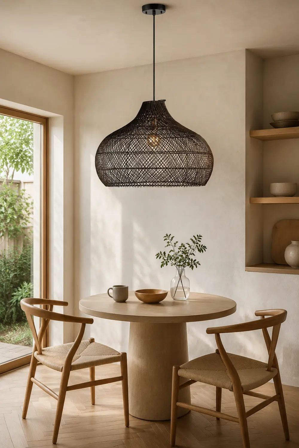 Modern Rattan Handwoven Island Pendant Light - Lumpaz