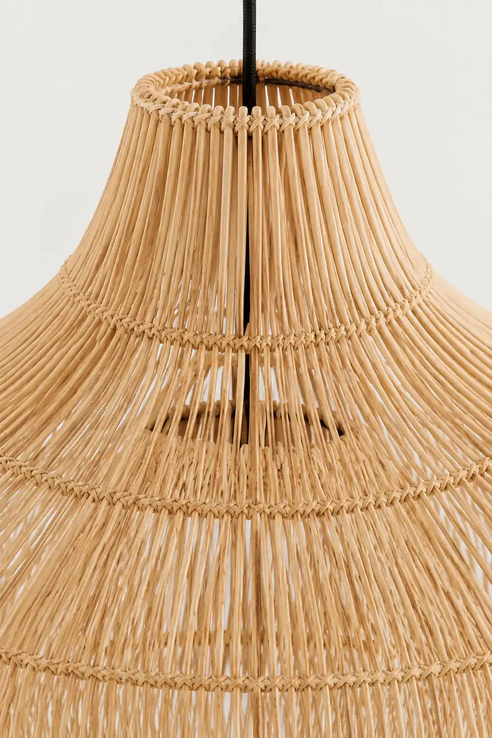 Boho Wicker Lamp Shades Handwoven Kitchen Island Pendant Light - Lumpaz