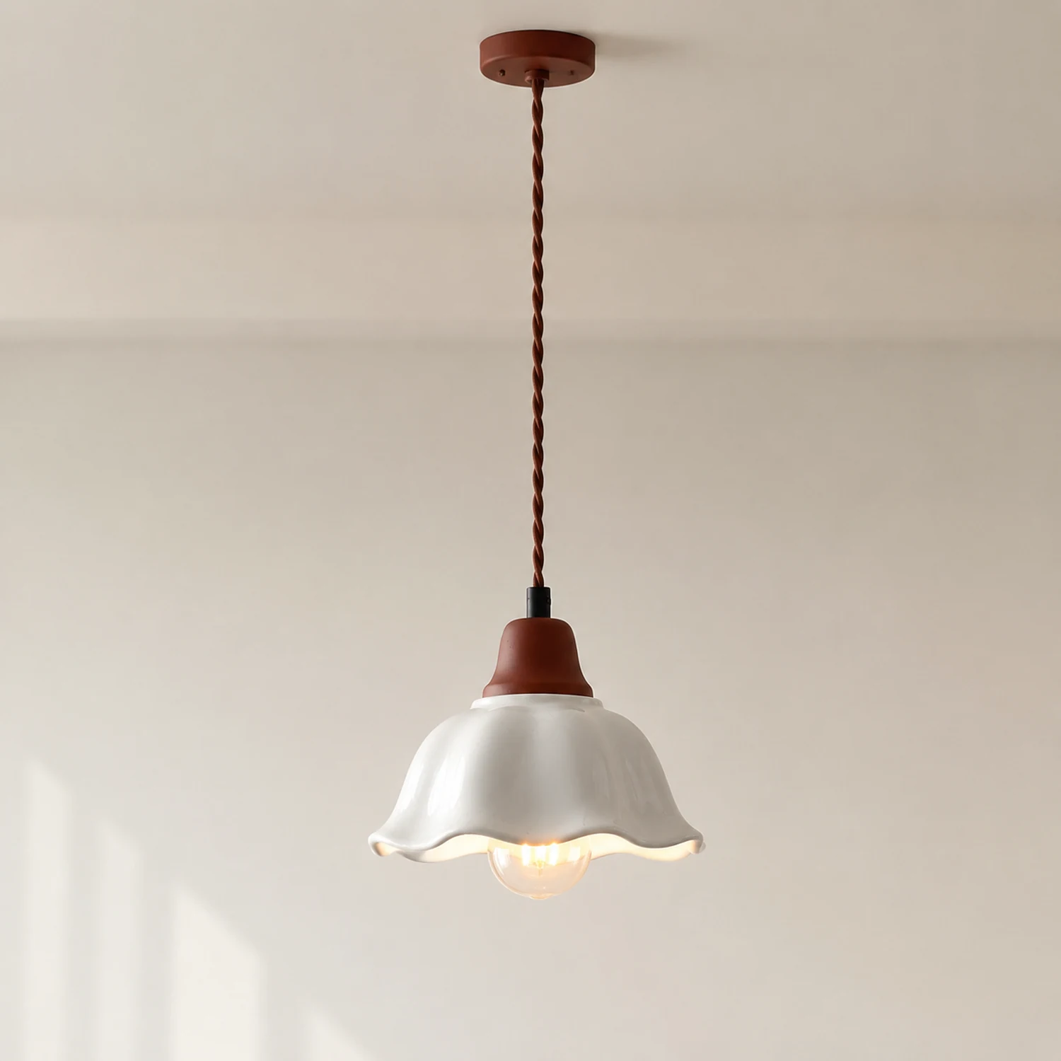Decor Flower Ceramic  LED Hanging Light - Lumpaz