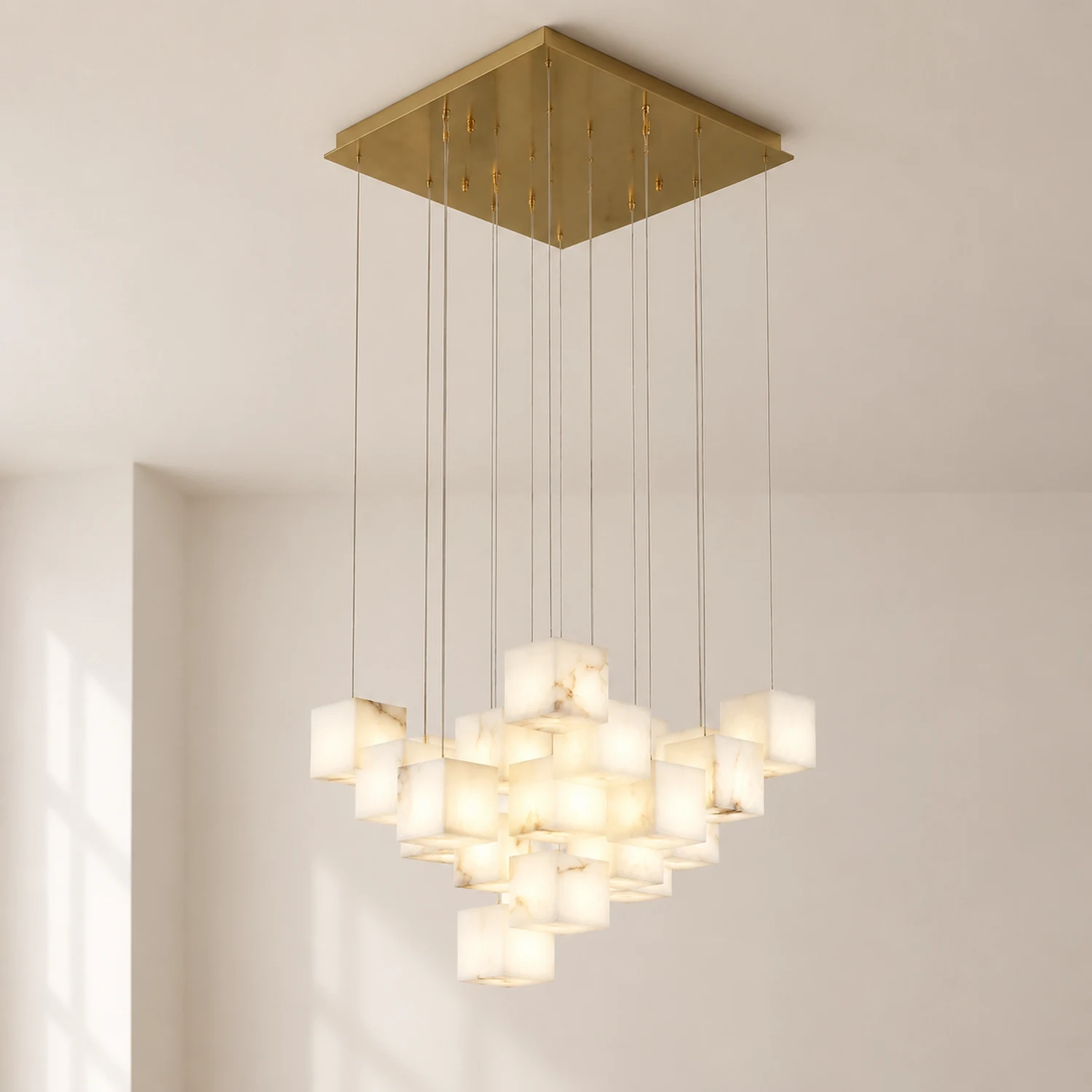 Modern Artistic Geometric Shape Elegant Hanging Light Fixture - Lumpaz