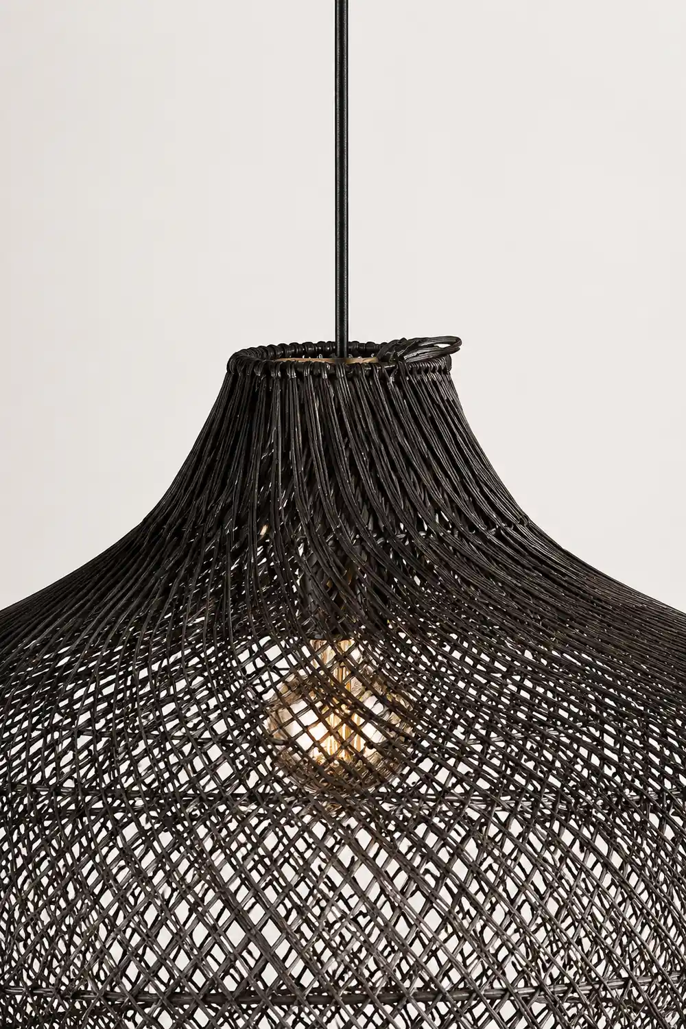 Modern Rattan Handwoven Island Pendant Light - Lumpaz