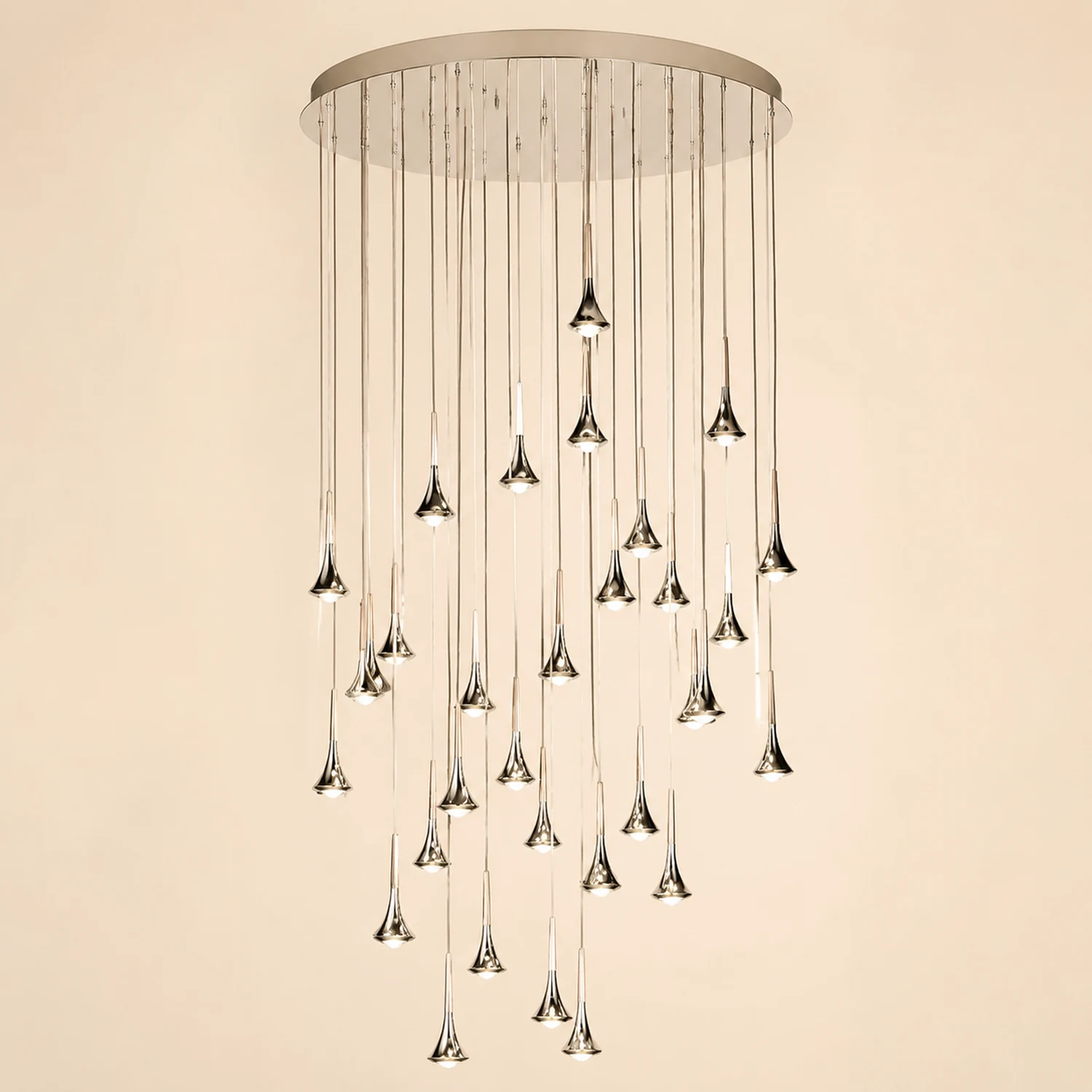 Luxury Raindrop Chandelier LED Hanging Lamp - Lumpaz
