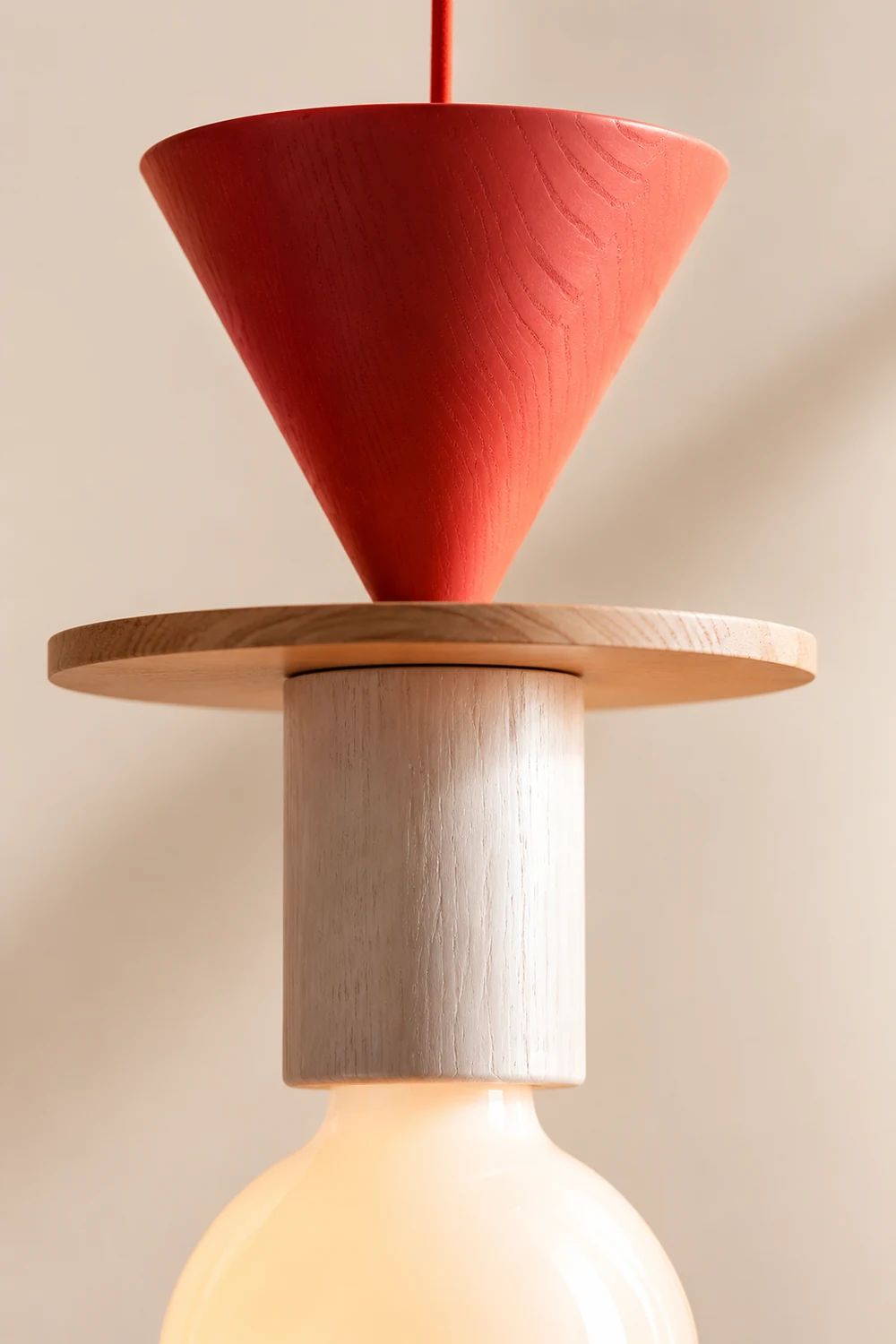 Design Colored Wood Blocks Pendant Light - Lumpaz
