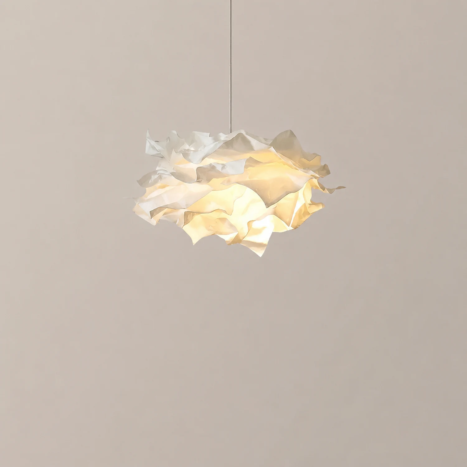 White Pendant Light Art Decor Hanging Lights For Bedroom - Lumpaz