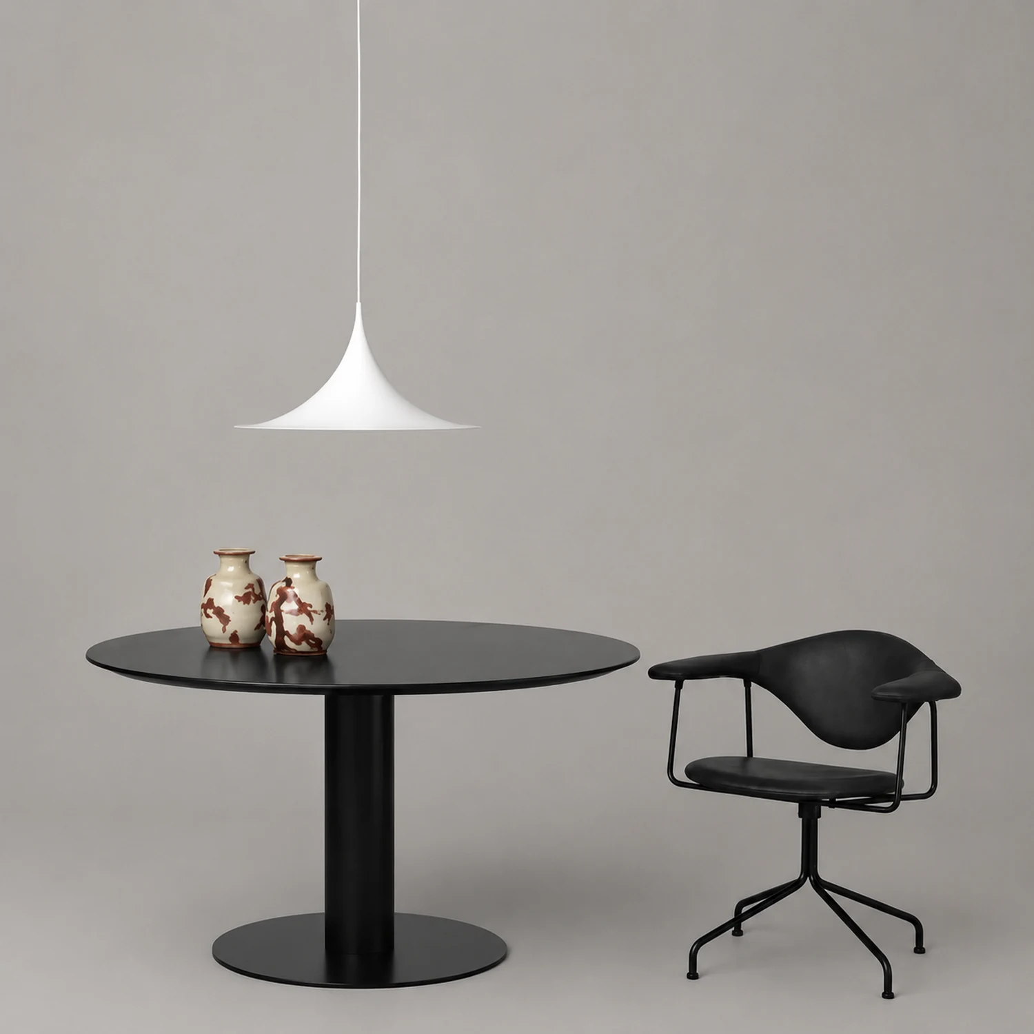 Cairns Pendelleuchte, Metall, Schwarz - Lumpaz