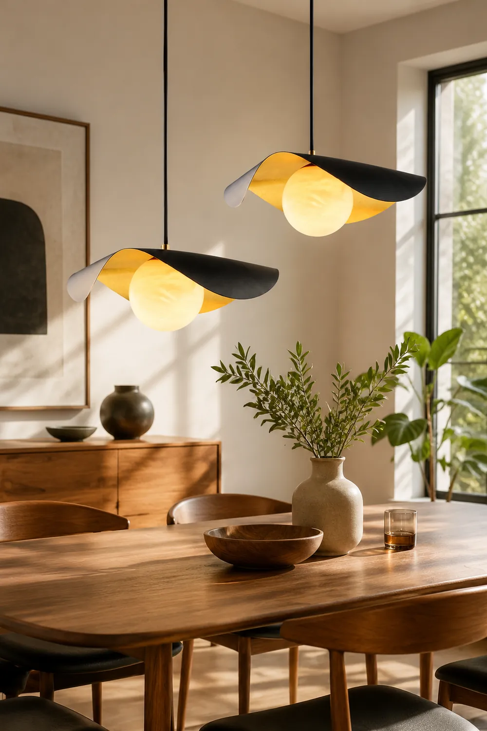 Eveline Pendelleuchte, Pure Kupfer&Dolomite, ∅35/40cm - Lumpaz