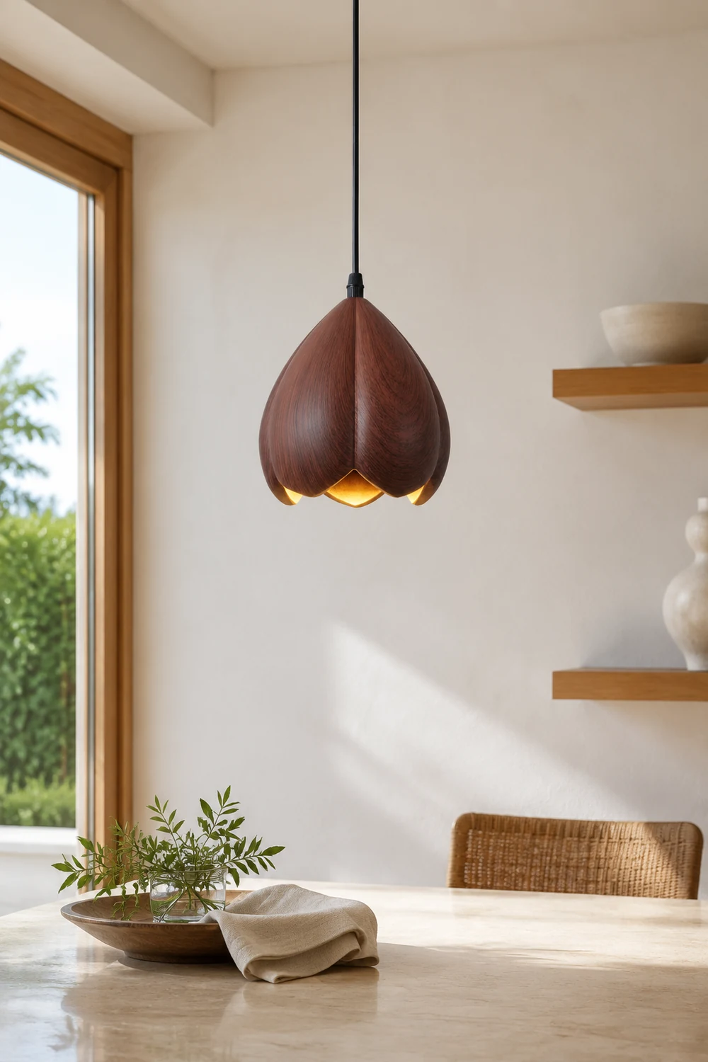 Retro Creative Flower Resin Hanging Light - Lumpaz