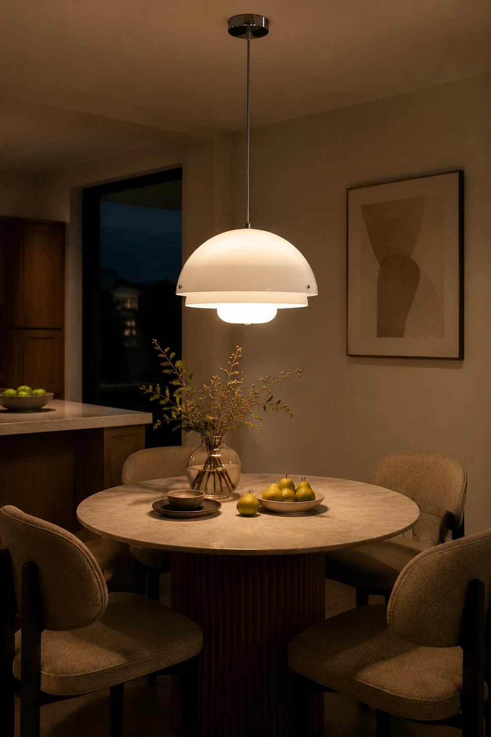 Bauhaus Nordic Cream Style Pendant Lamp - Lumpaz