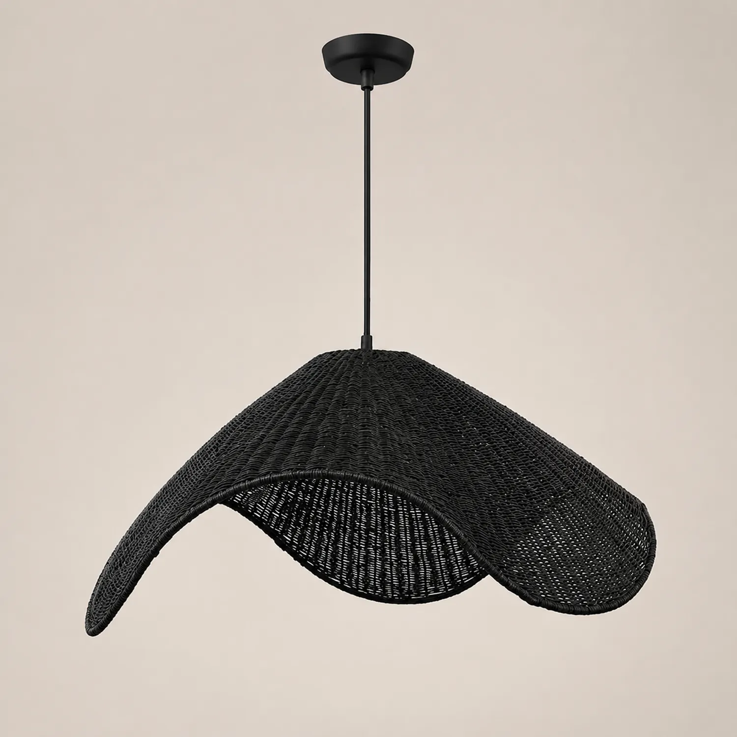 Modern Simple Handwoven Rattan Pendant Light - Lumpaz