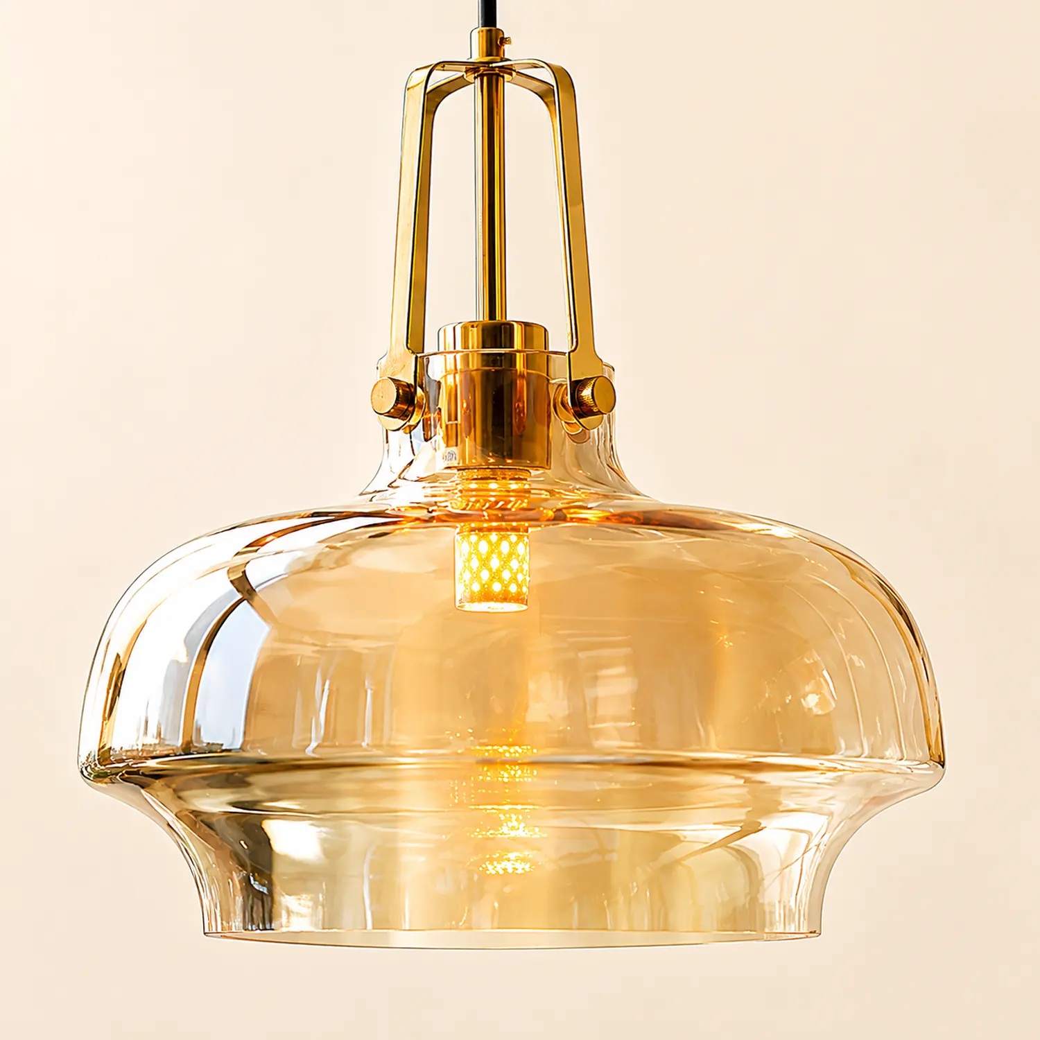 Modern Clear Fish Tank Shaped Glass Pendant Light - Lumpaz