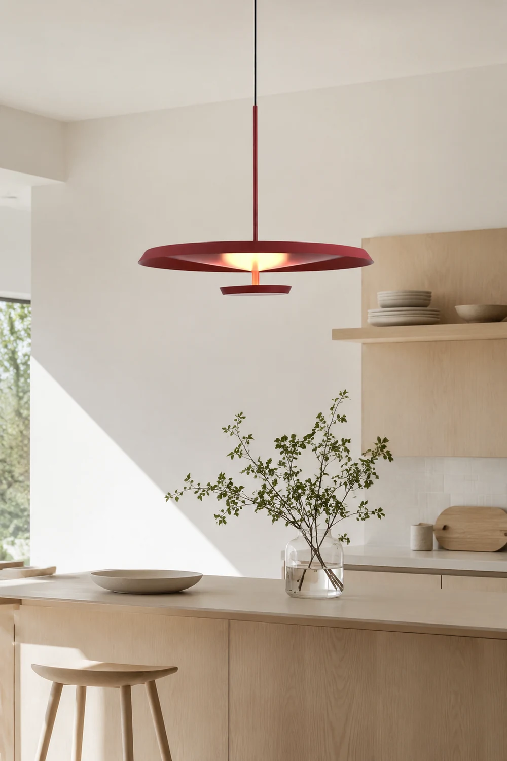 Modern LED Fixtures Round Plate Pendant Lights - Lumpaz