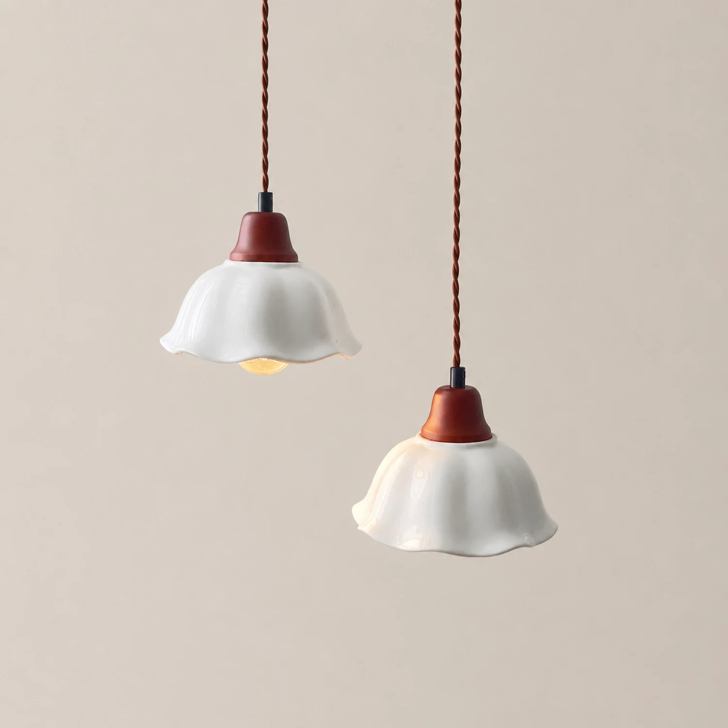 Decor Flower Ceramic  LED Hanging Light - Lumpaz
