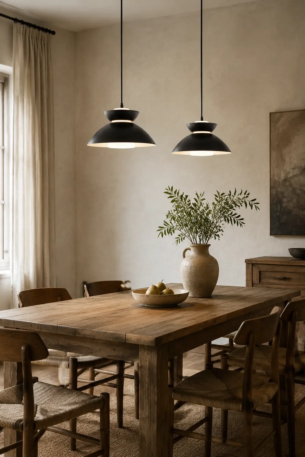 Medium Dimmable Pendant Large Farmhouse Hanging Lights - Lumpaz