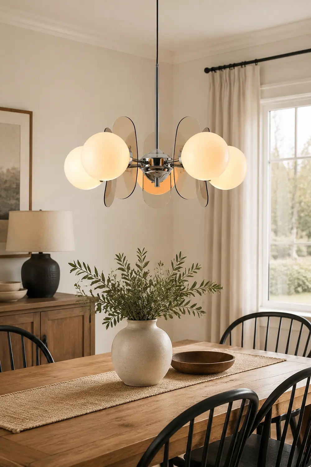 Modern Acrylic Art Deco Pendant Light For Living Room - Lumpaz