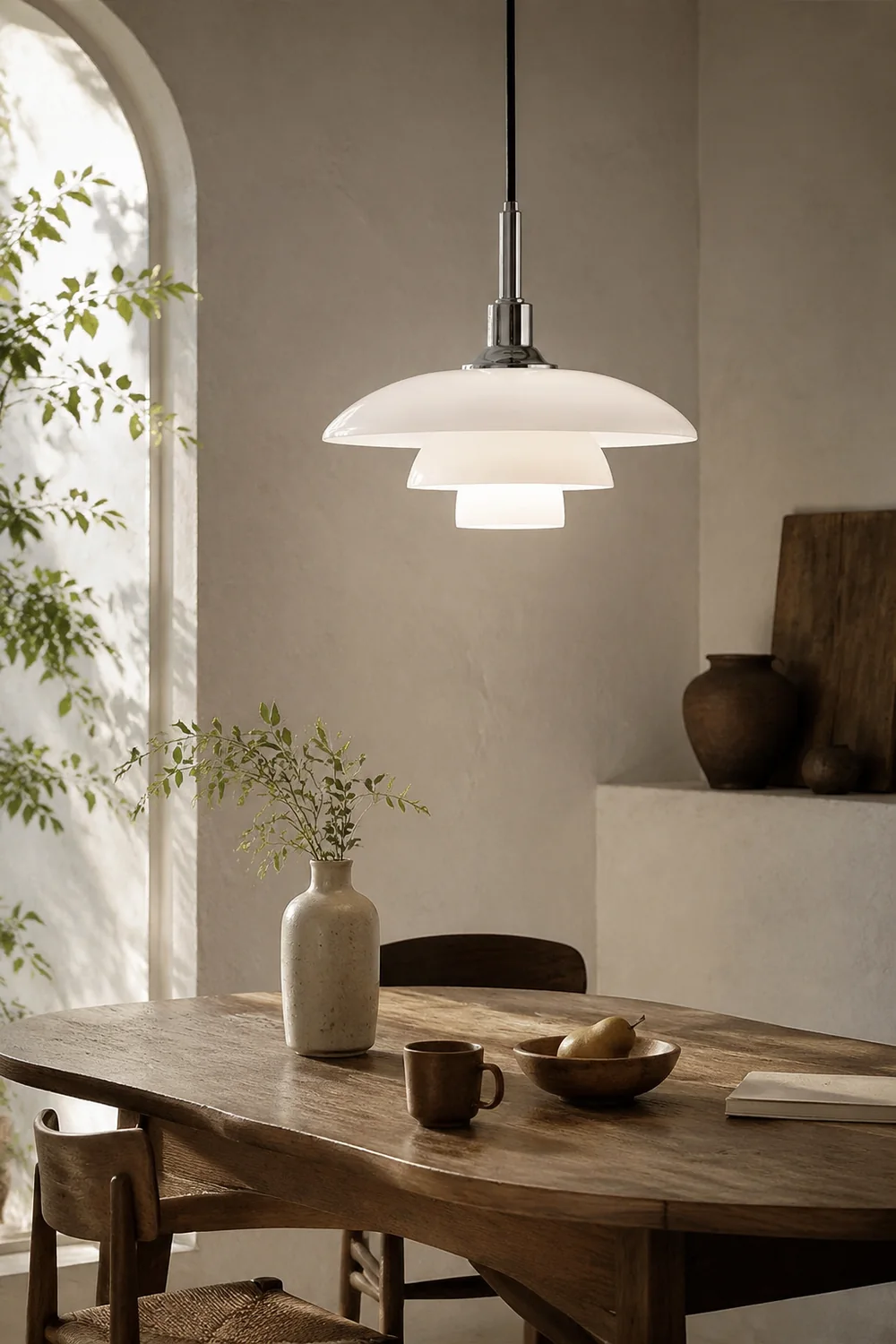 Medieval Nordic Simple Bauhaus Glass Pendant Light - Lumpaz