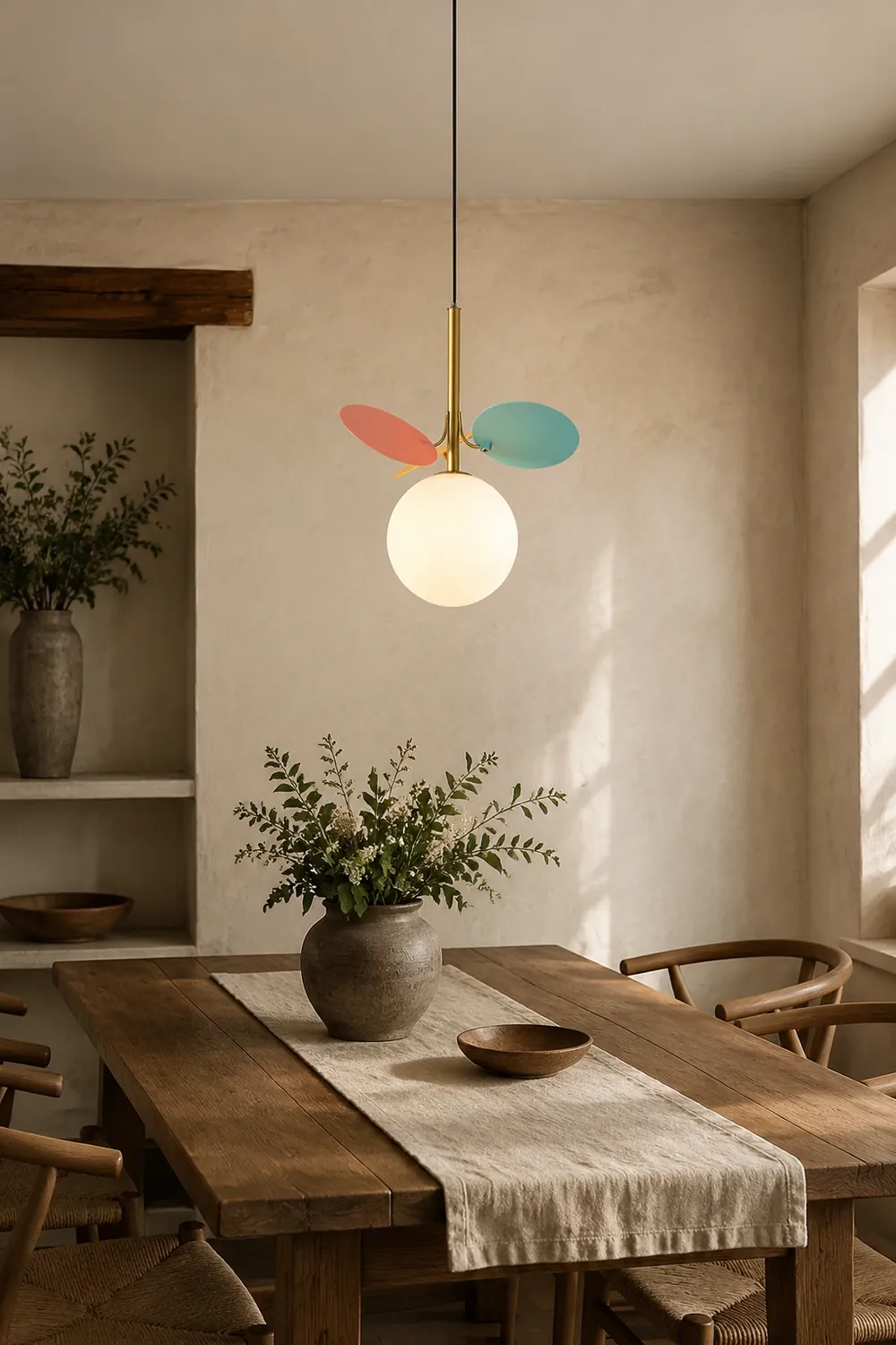 Glass Lampshade Chandelier Personality Art PVC Pendant Light - Lumpaz