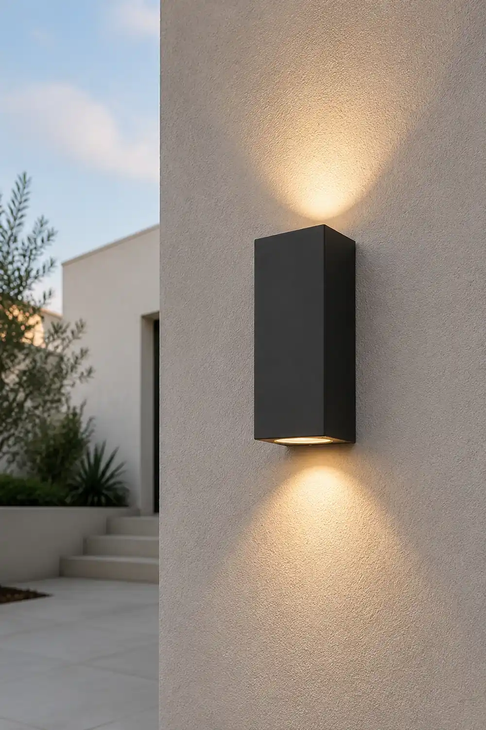 Orr Außenwandleuchte, 2 Stile, Aluminium&Glas - Lumpaz