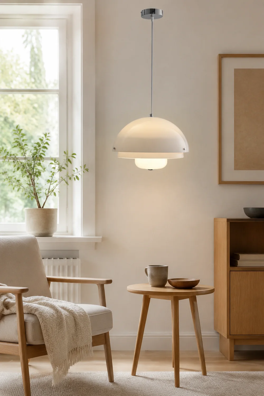 Bauhaus Nordic Cream Style Pendant Lamp - Lumpaz