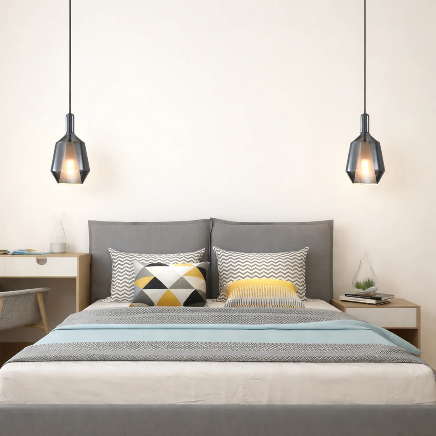 Modern Multicolored Glass Pendant Lamp for Dining - Lumpaz