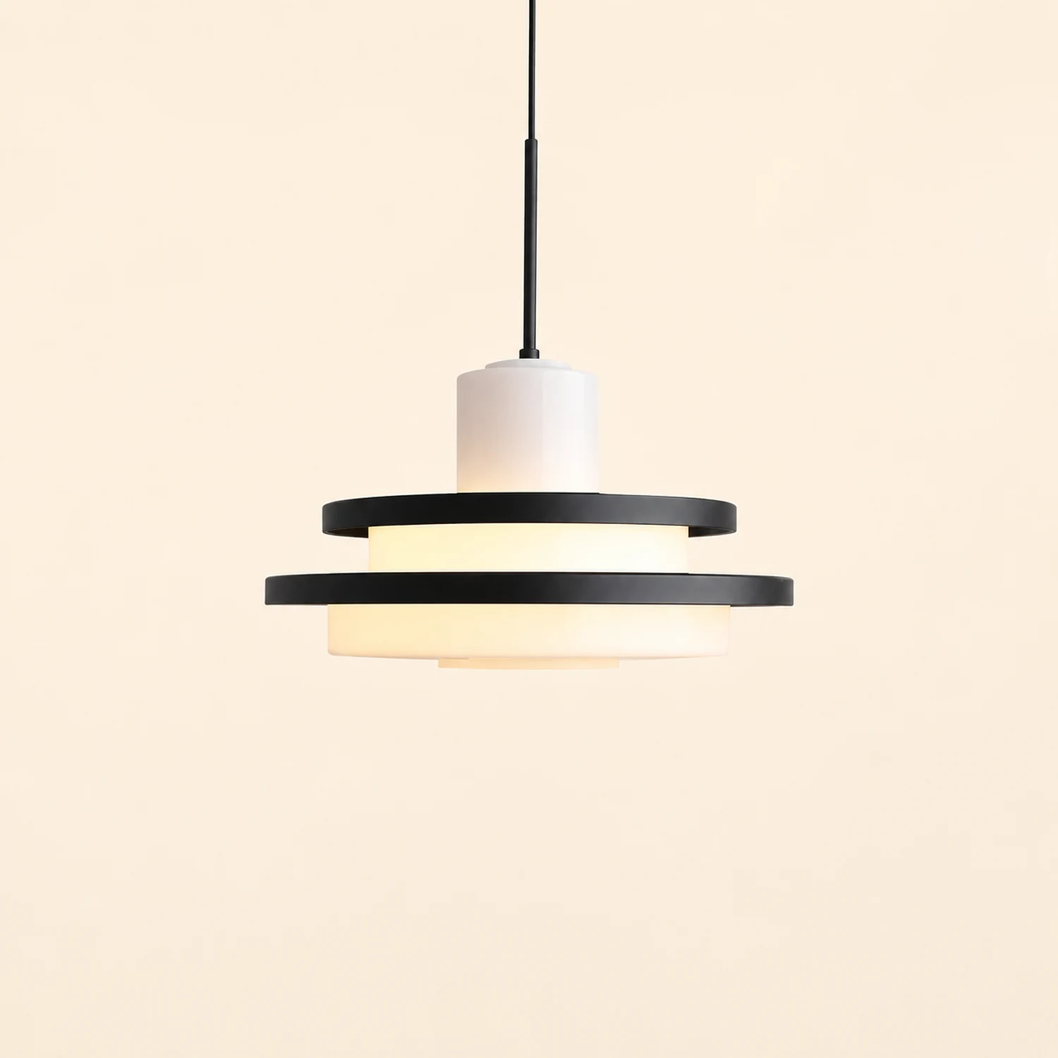 Vintage Bauhaus Equator Glass Pendant lamps - Lumpaz