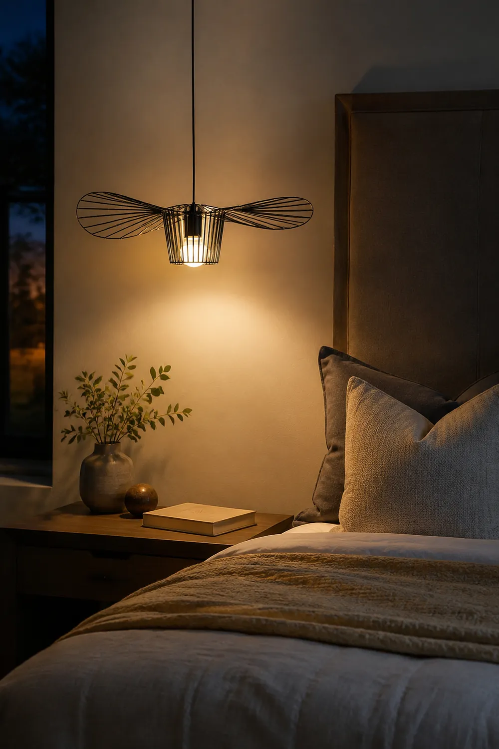 Modern Iron Cage Pendant Light For Living Room - Lumpaz
