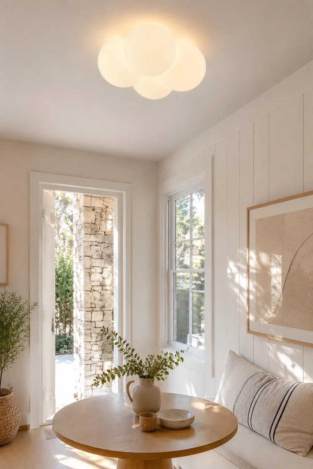 Modern White Cloud Bubbles Ceiling Light - Lumpaz