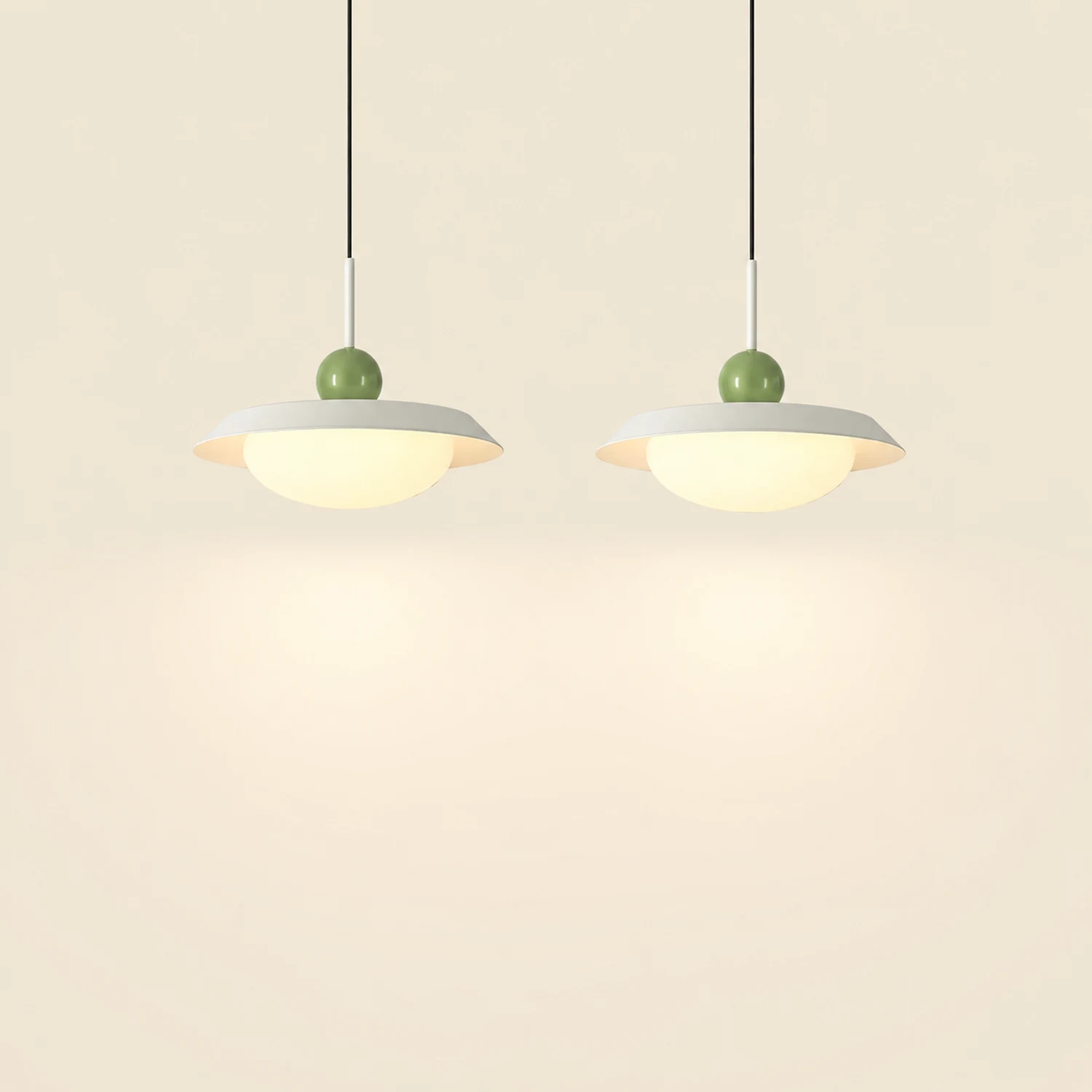 Modern Morandi Layered Metal Hanging Lights - Lumpaz