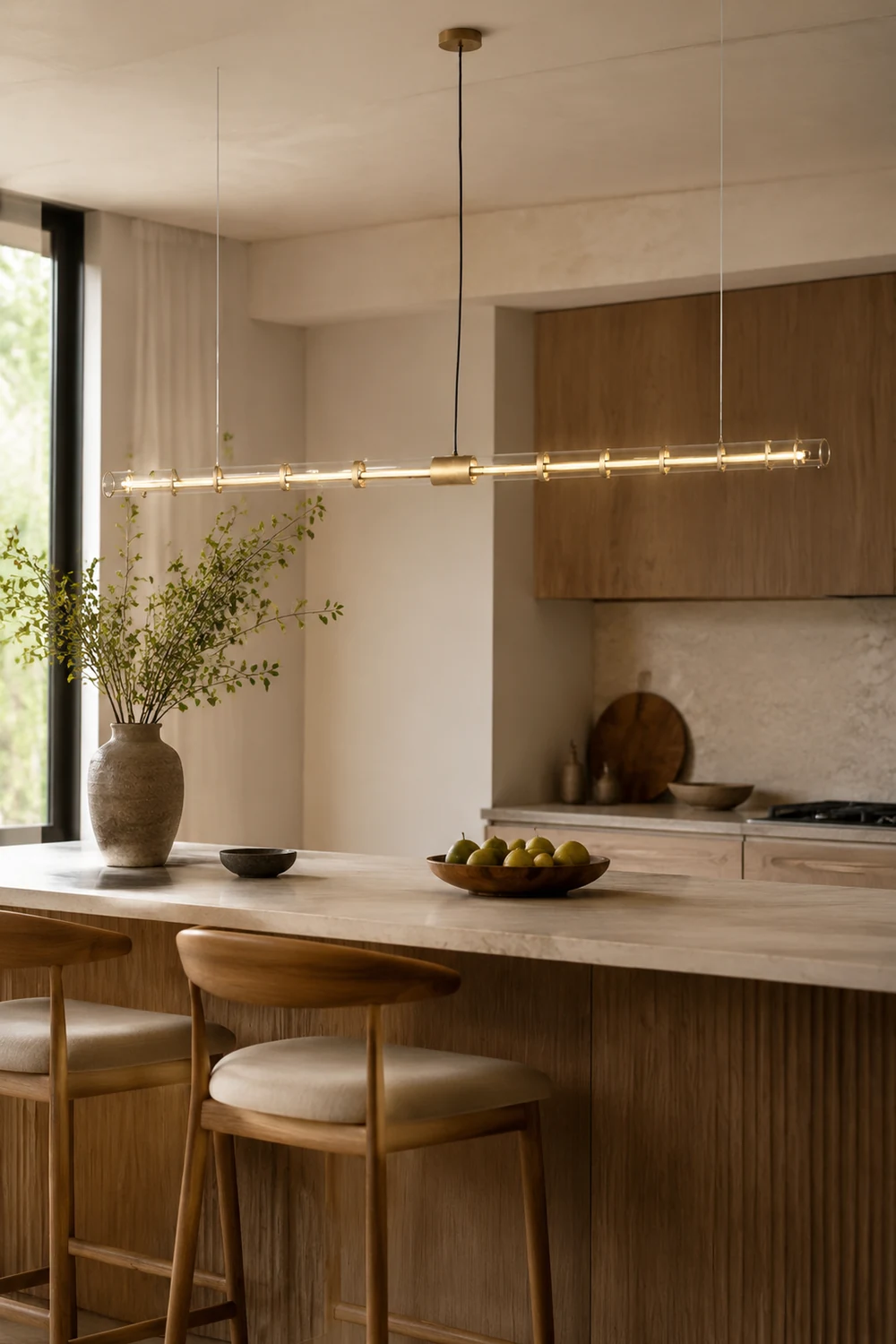 Edge Pendelleuchte, Metall&Glas 120/150cm - Lumpaz
