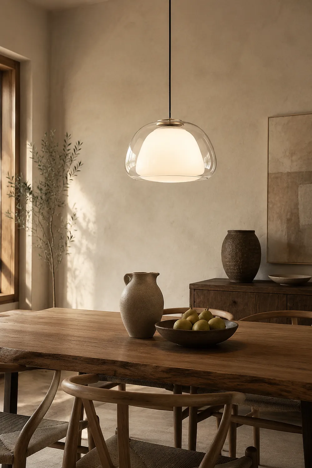 Nordic Modern Minimalist Glass Pendant Light - Lumpaz