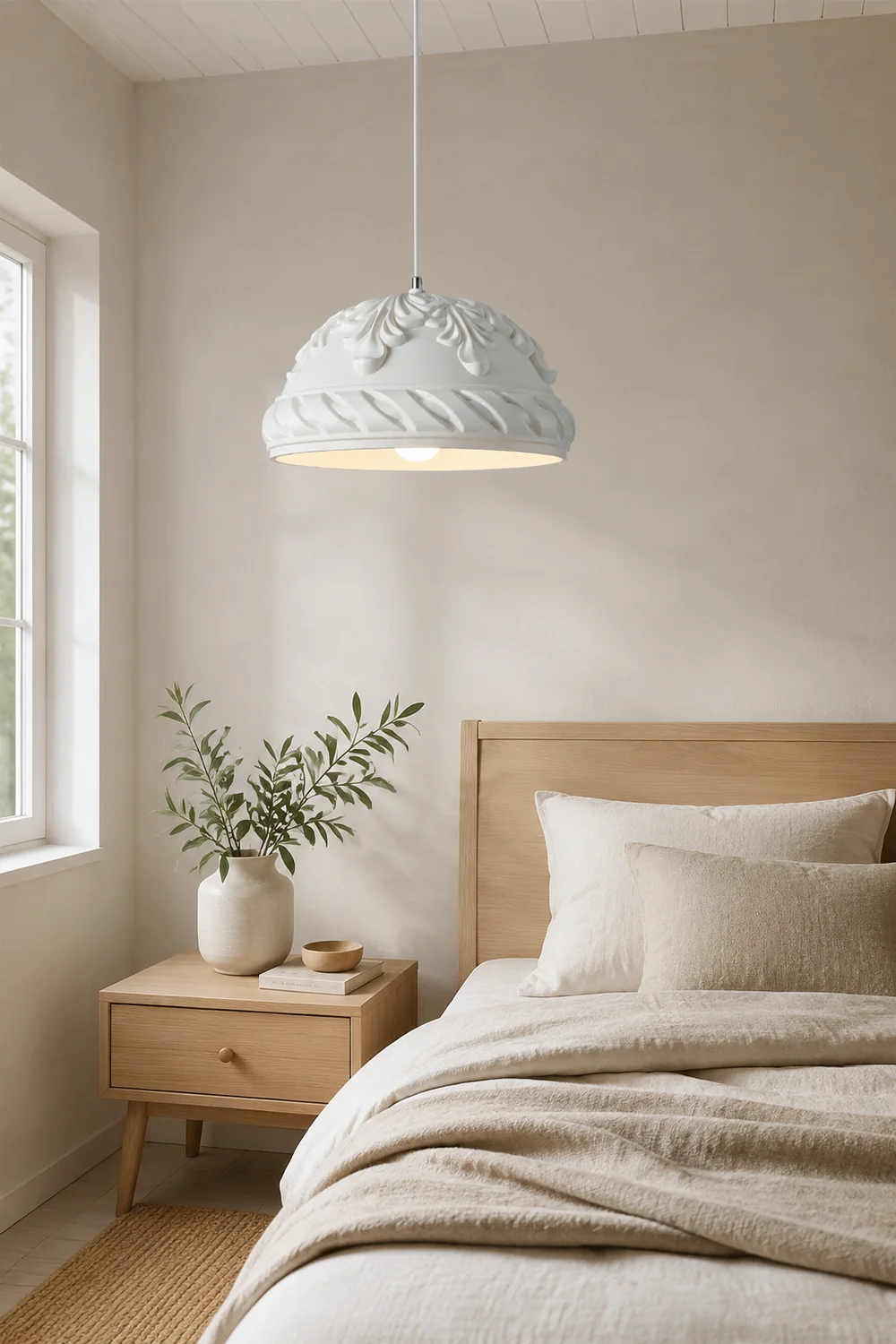 French Style Resin Retro Pendant Light - Lumpaz
