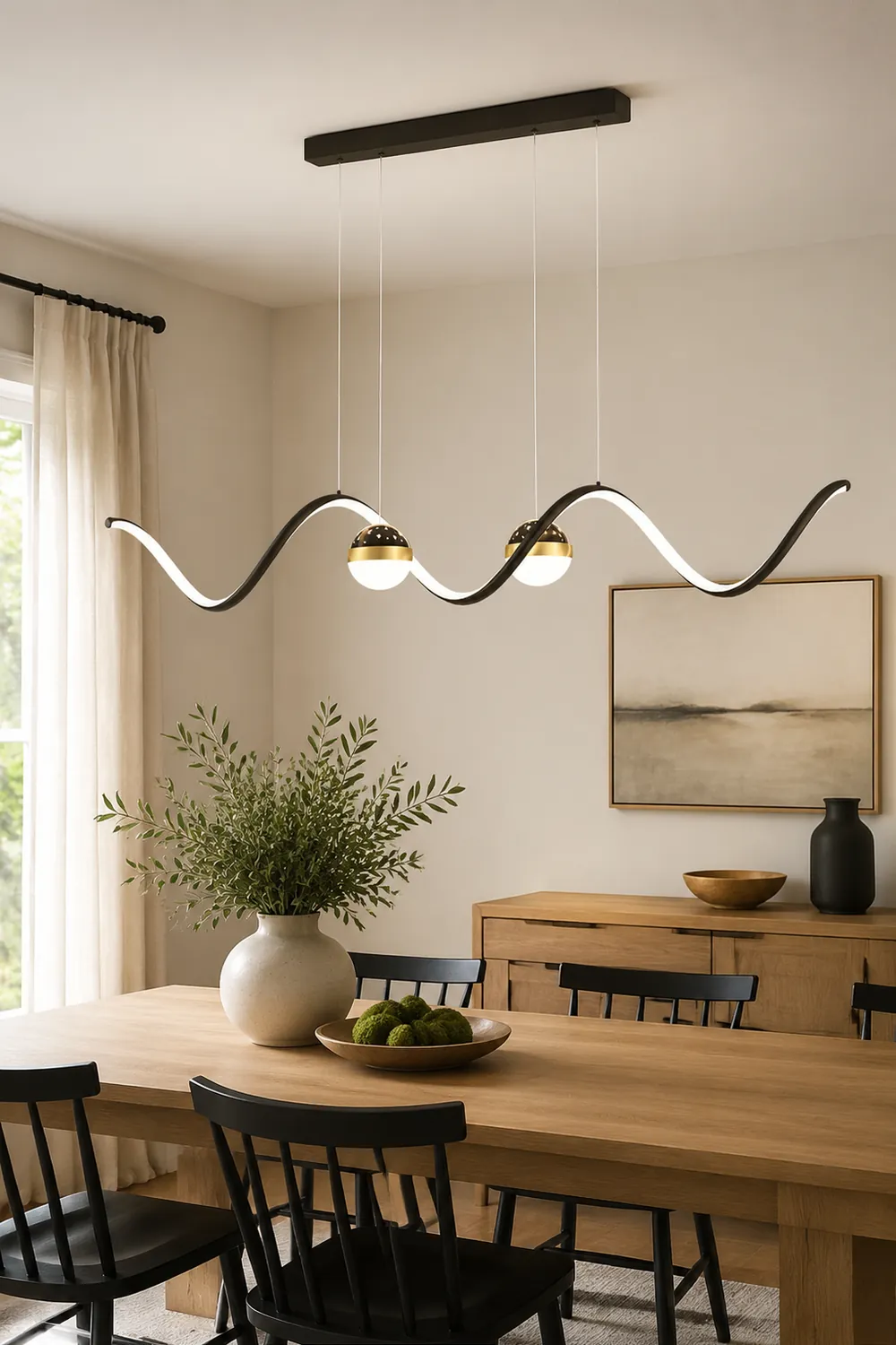Madina Moderne LED Pendelleuchte Stern-Design für Esszimmer - Lumpaz