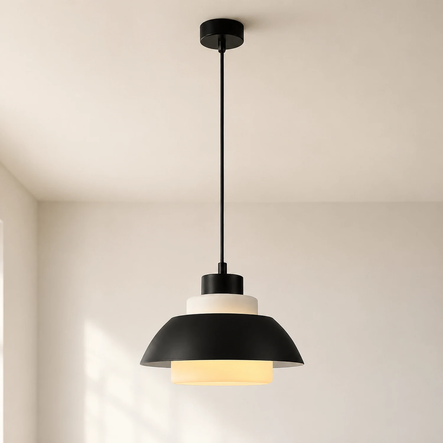 Minimalist Aluminum Pendant Light for Dining Room - Lumpaz