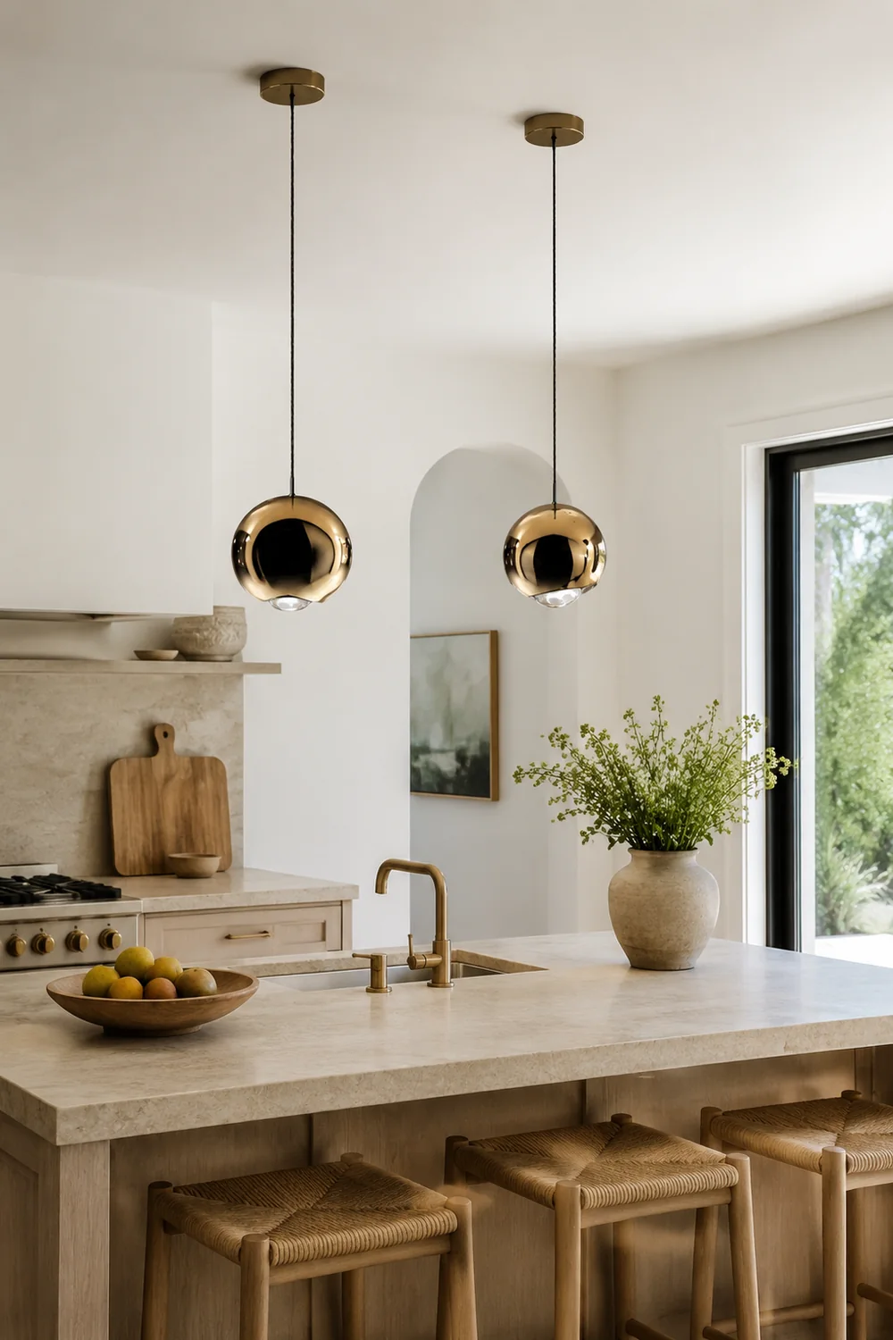 Mid-century Mirror Ball LED Pendant Light - Lumpaz