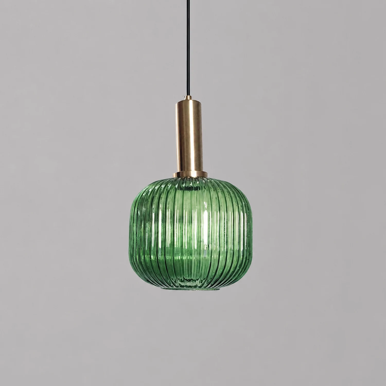 Vintage Stained Glass Lantern Shape Pendant Light - Lumpaz