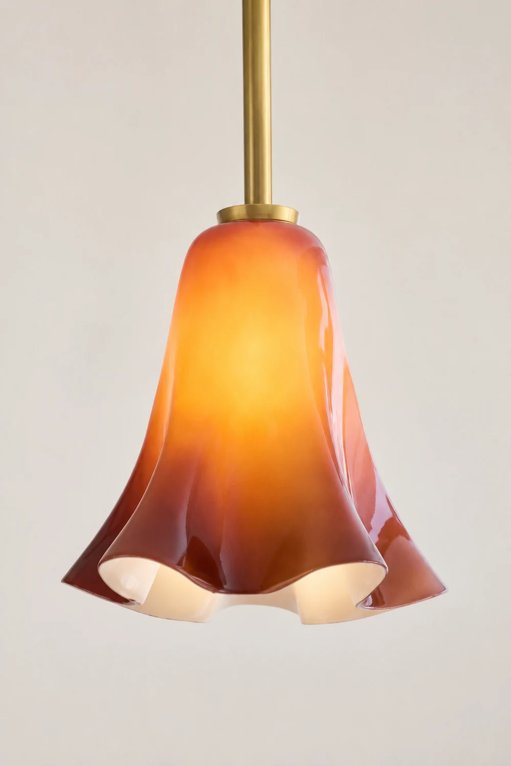 Vintage Glass Pendant Light For Bedroom - Lumpaz