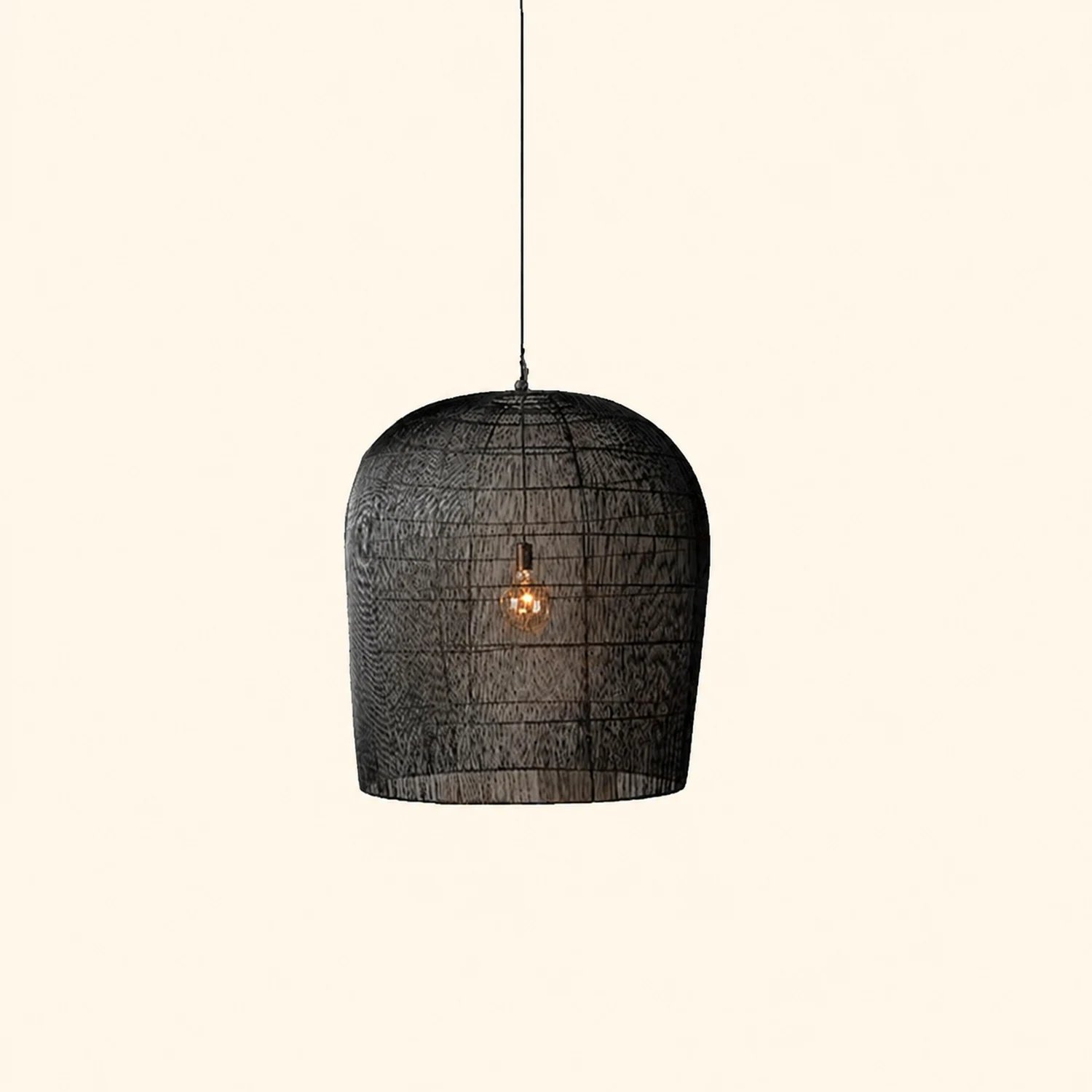 Wabi Sabi Simple Rattan Can Pendant Light - Lumpaz