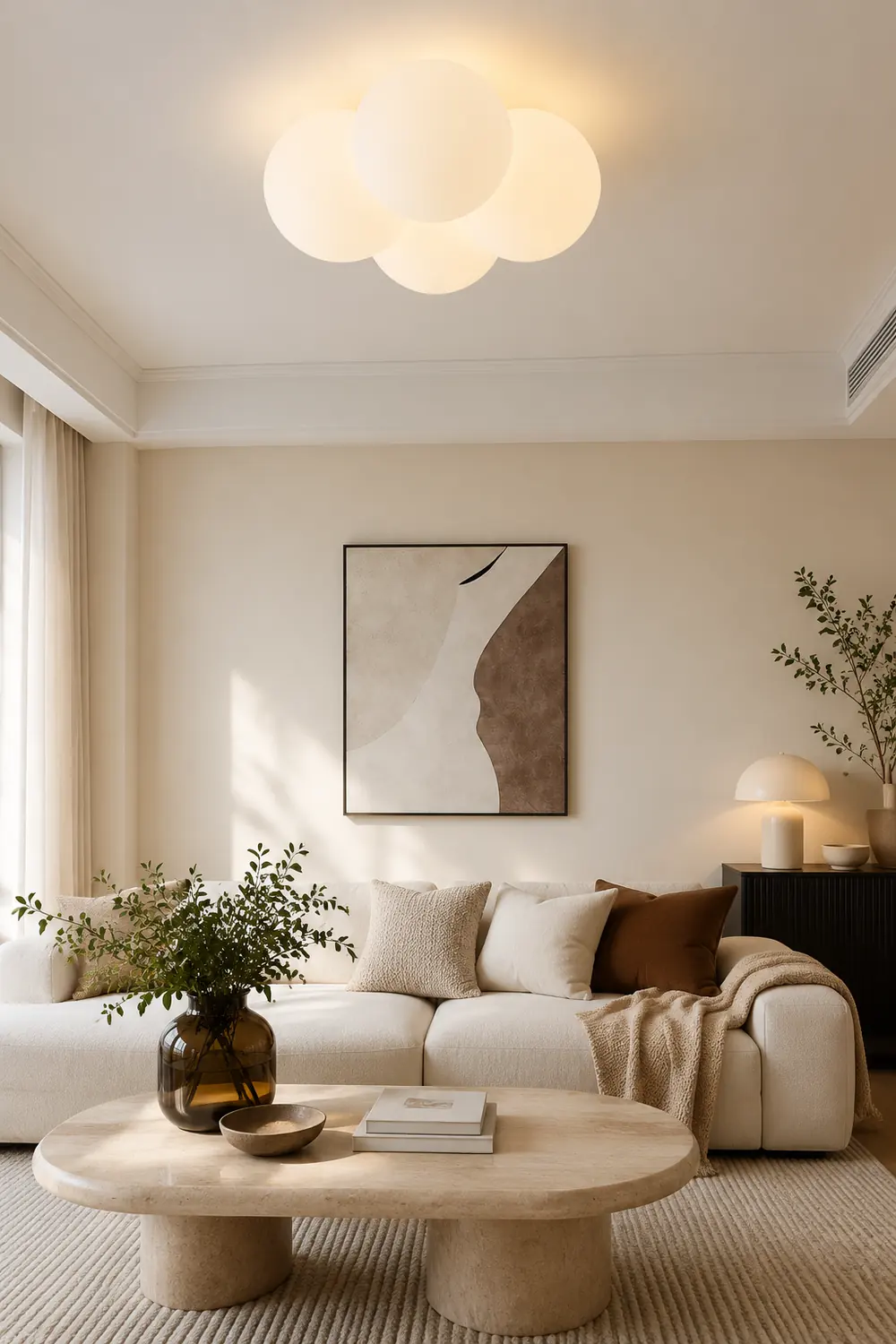 Modern White Cloud Bubbles Ceiling Light - Lumpaz