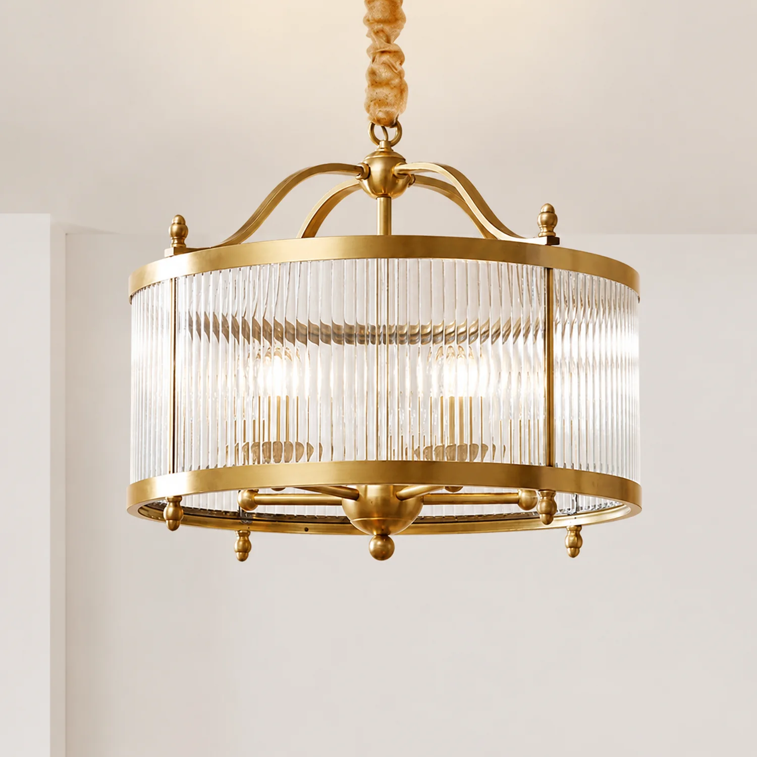 Modern Light Luxury Simple Glass Hanging Light - Lumpaz