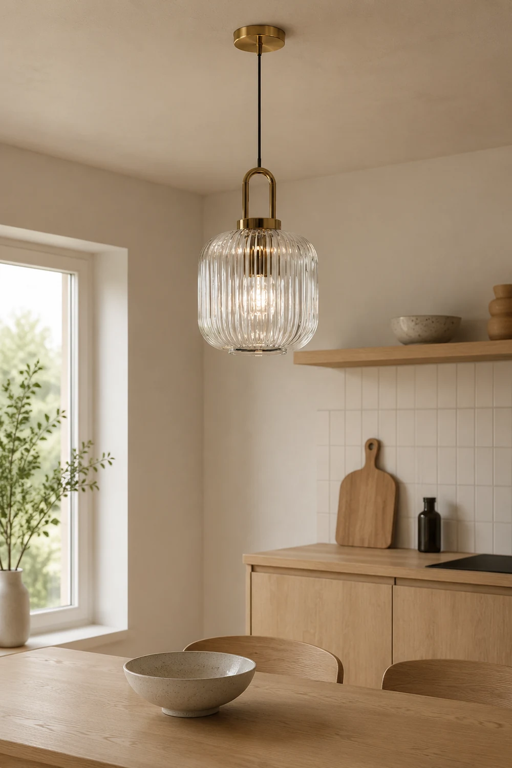Design Pumpkin Shape Glass Pendant Light - Lumpaz