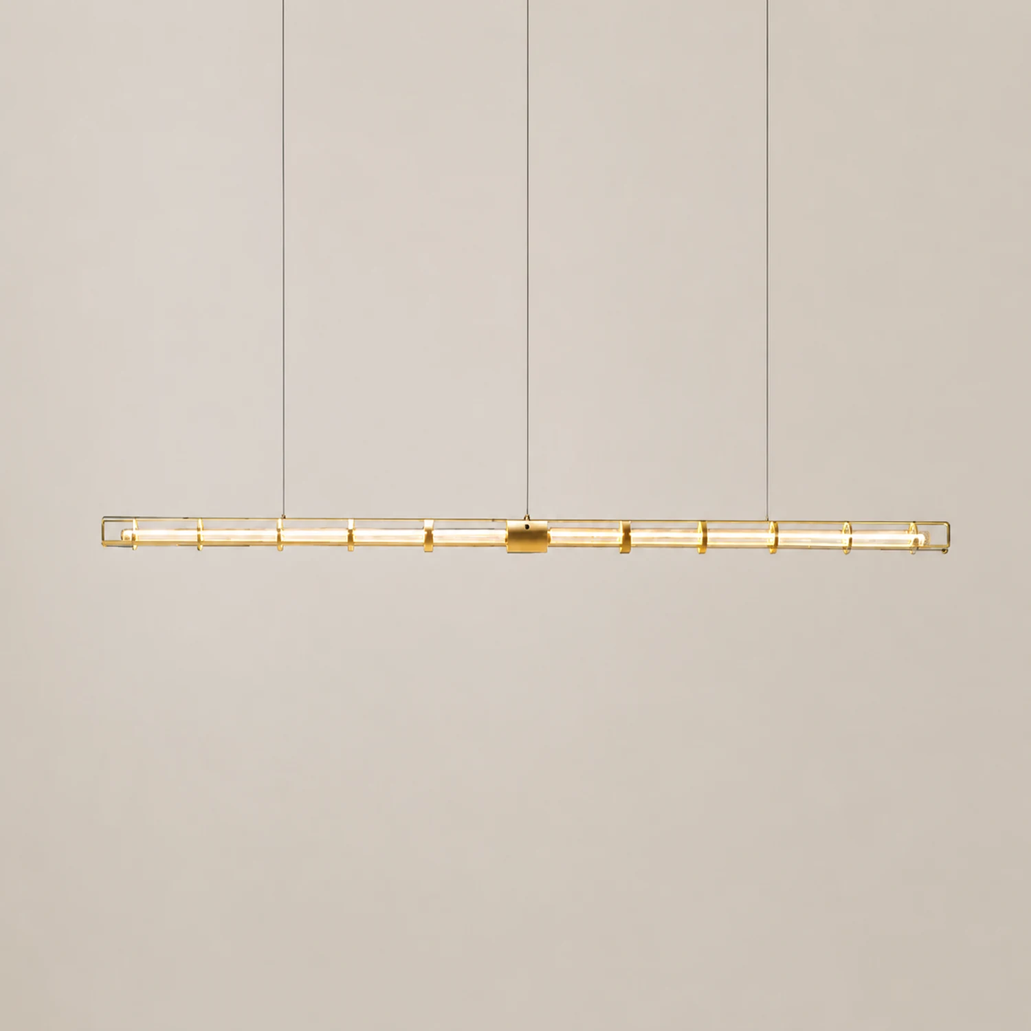 Edge Pendelleuchte, Metall&Glas 120/150cm - Lumpaz