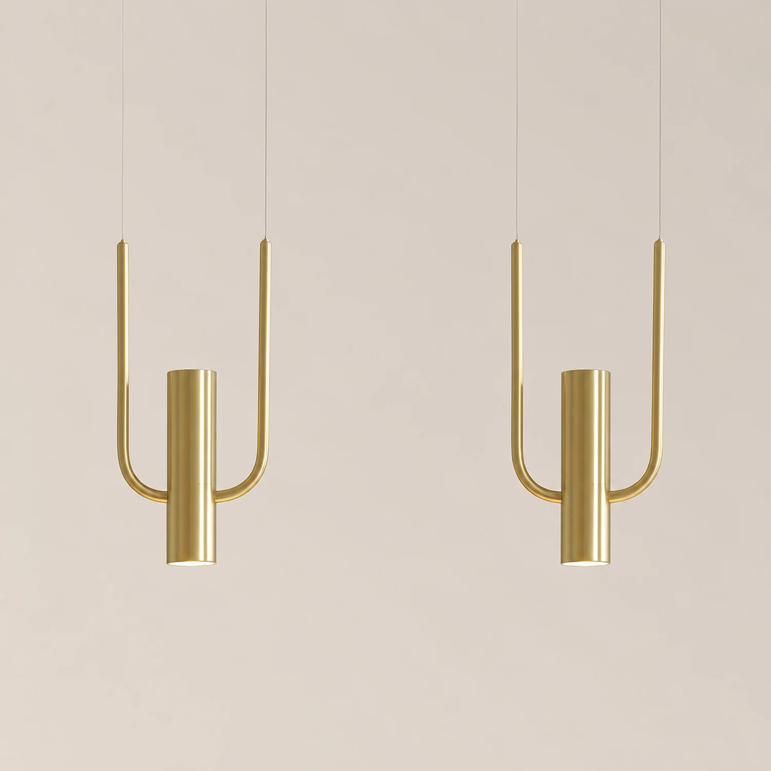 Nordic Metal Golden Pendant Light For Kitchen - Lumpaz