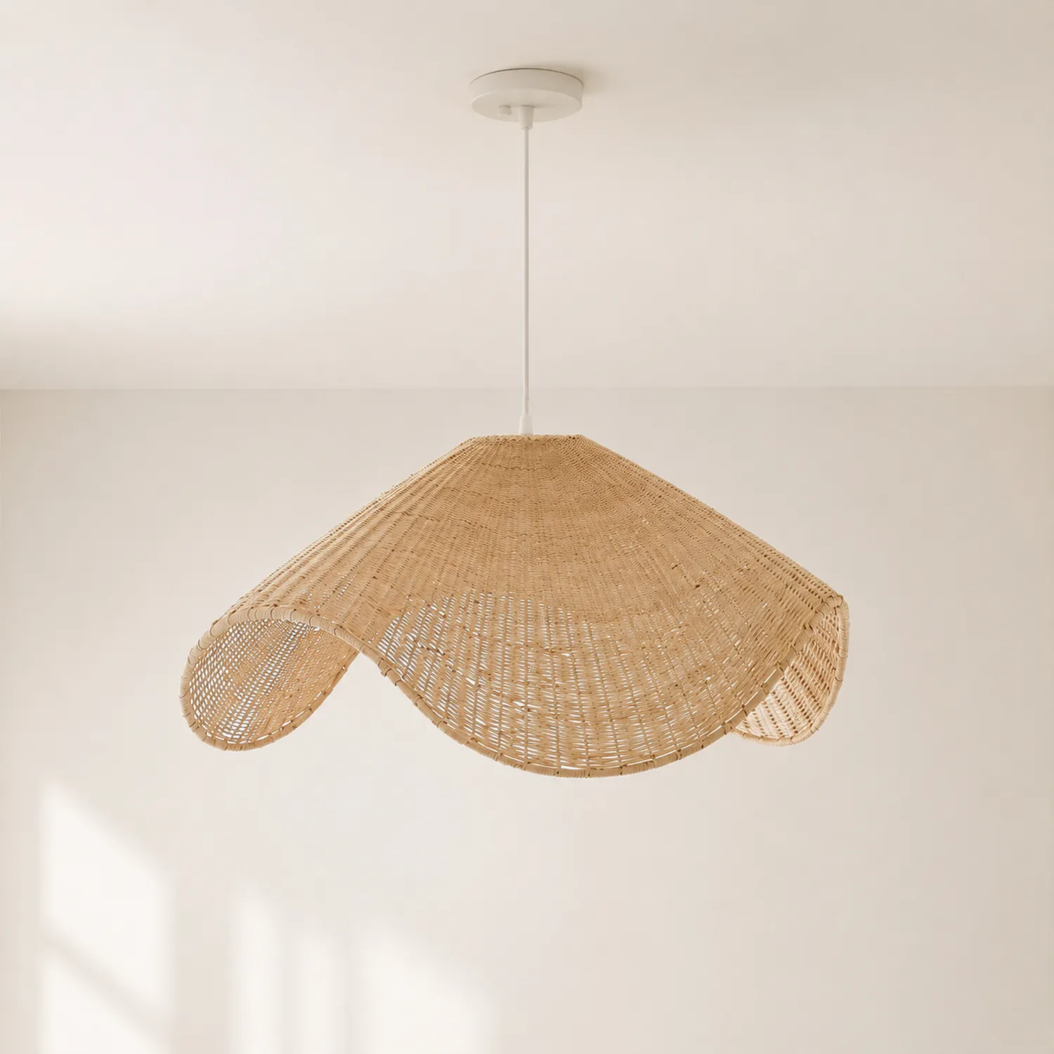 Modern Simple Handwoven Rattan Pendant Light - Lumpaz