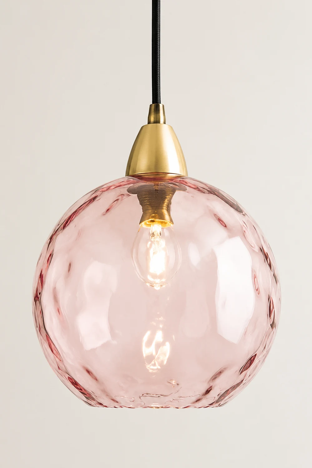 Hailie Pendelleuchte aus buntem Glas, 3 flammig - Lumpaz