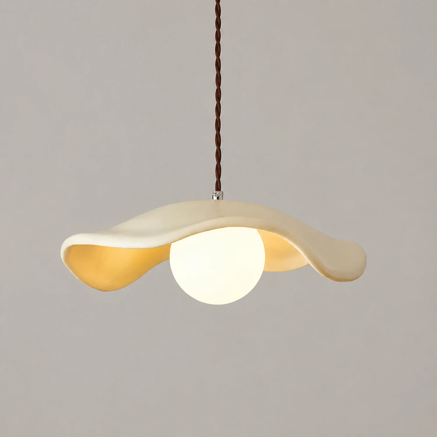 Modern Style Hat Shade Wabi-Sabi Pendant Light - Lumpaz
